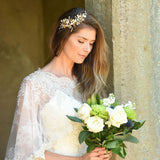 Cappuccino blossom floral hair clip - Liberty in Love