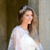 Cappuccino blossom floral hair clip - Liberty in Love