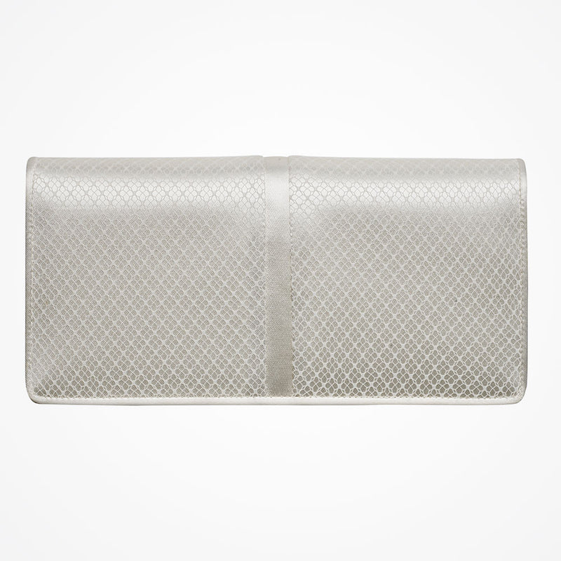 Carmella ivory satin and lace clutch - Liberty in Love