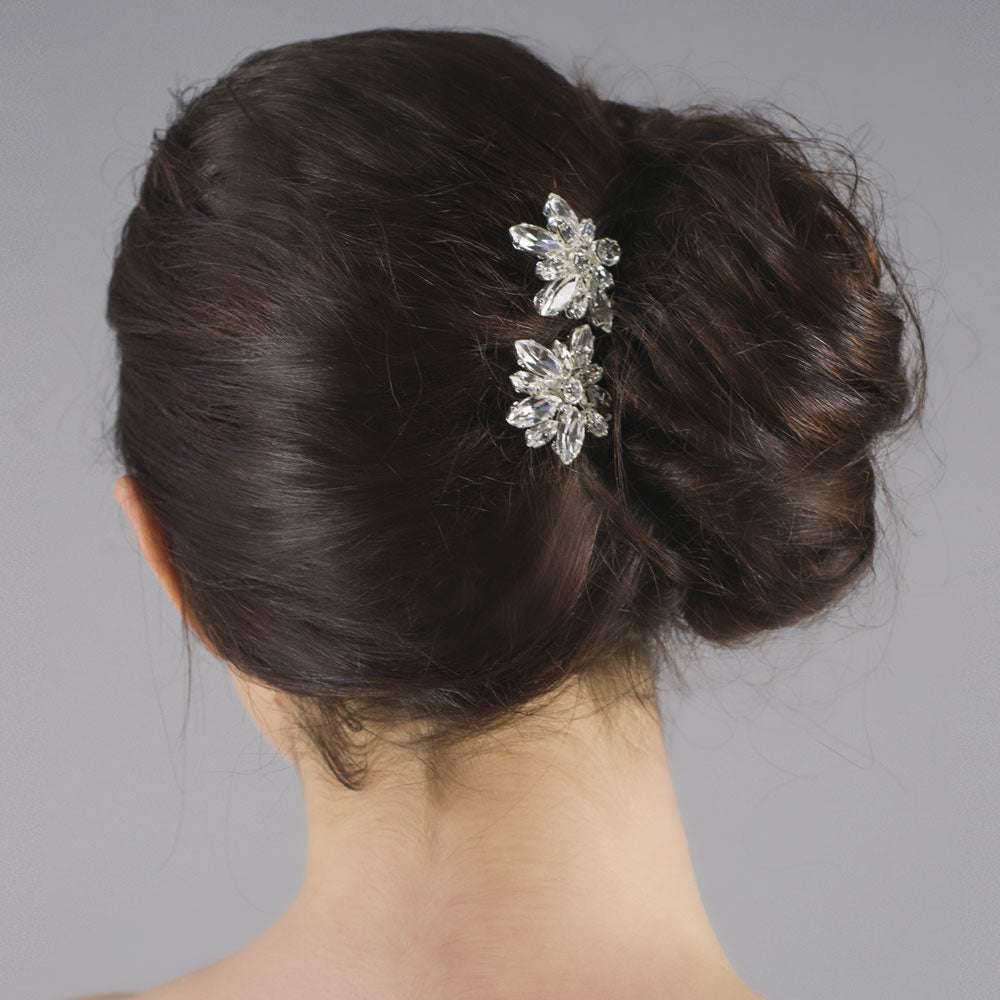 Diamante burst hair pins (set of 2) Carter Laurel Lime Liberty in