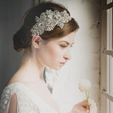 Casablanca embellished floral cluster bridal headpiece - Liberty in Love