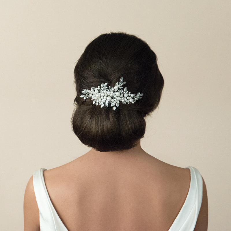 Catalina pearl and crystal bridal comb - Liberty in Love