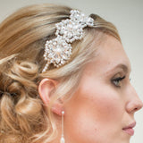 Cecily pearl and diamante floral motif headband - Liberty in Love