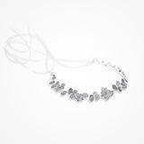 Celestia silver enamelled blossoms hair vine - Liberty in Love