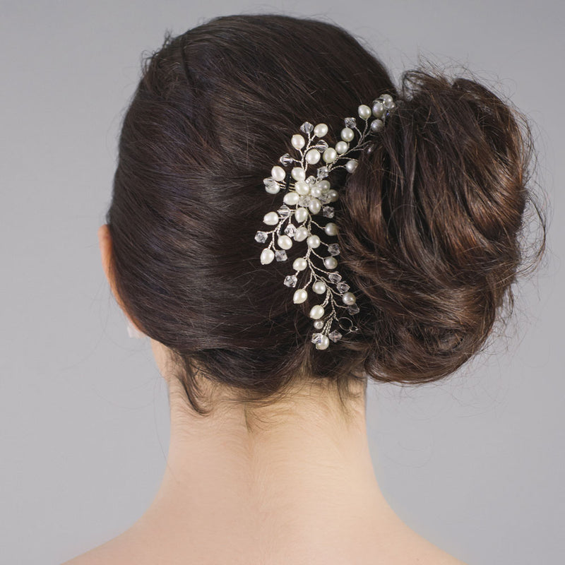 Charlotte clustered pearls hair vine - Liberty in Love