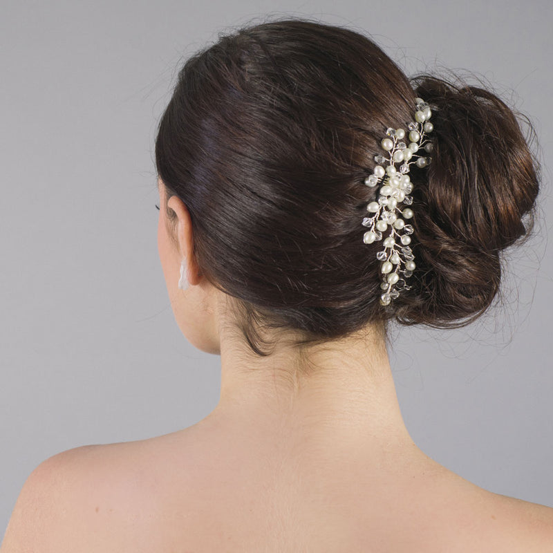 Charlotte clustered pearls hair vine - Liberty in Love