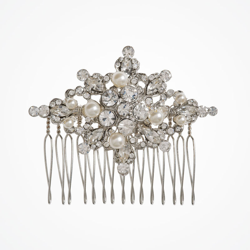 Charlotte pearl and crystal comb - Liberty in Love