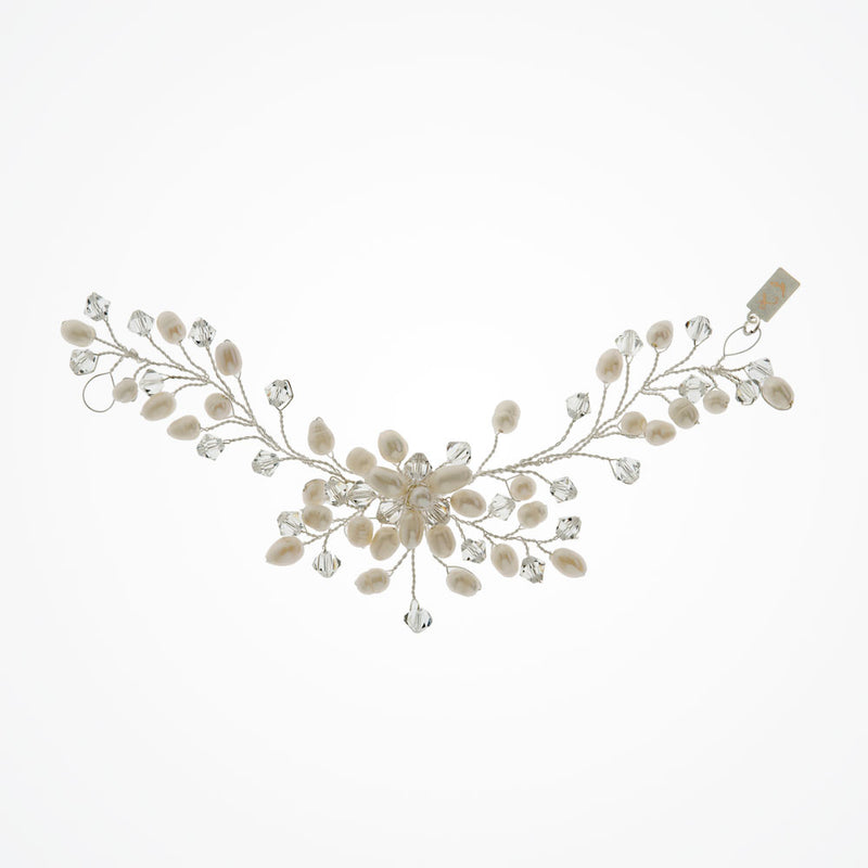 Charlotte clustered pearls hair vine - Liberty in Love
