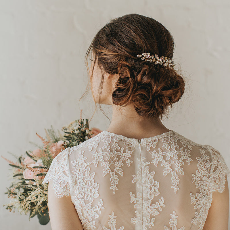 Chasca crystal and pearl hair comb - Liberty in Love