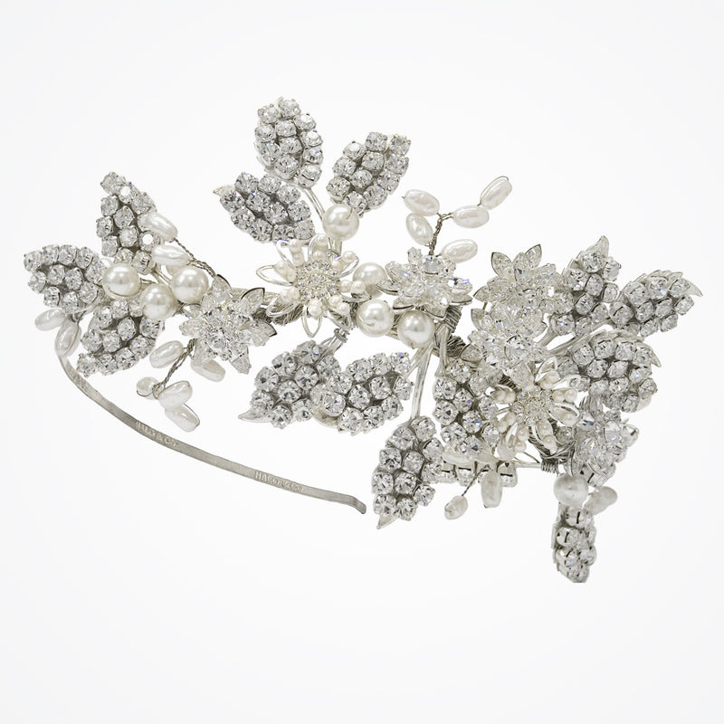 Chenni statement crystal bridal headdress - Liberty in Love