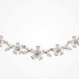 Cherish cubic zirconia flower necklace - Liberty in Love