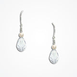 Rachel pearl and swarovski crystal droplet earrings - Liberty in Love