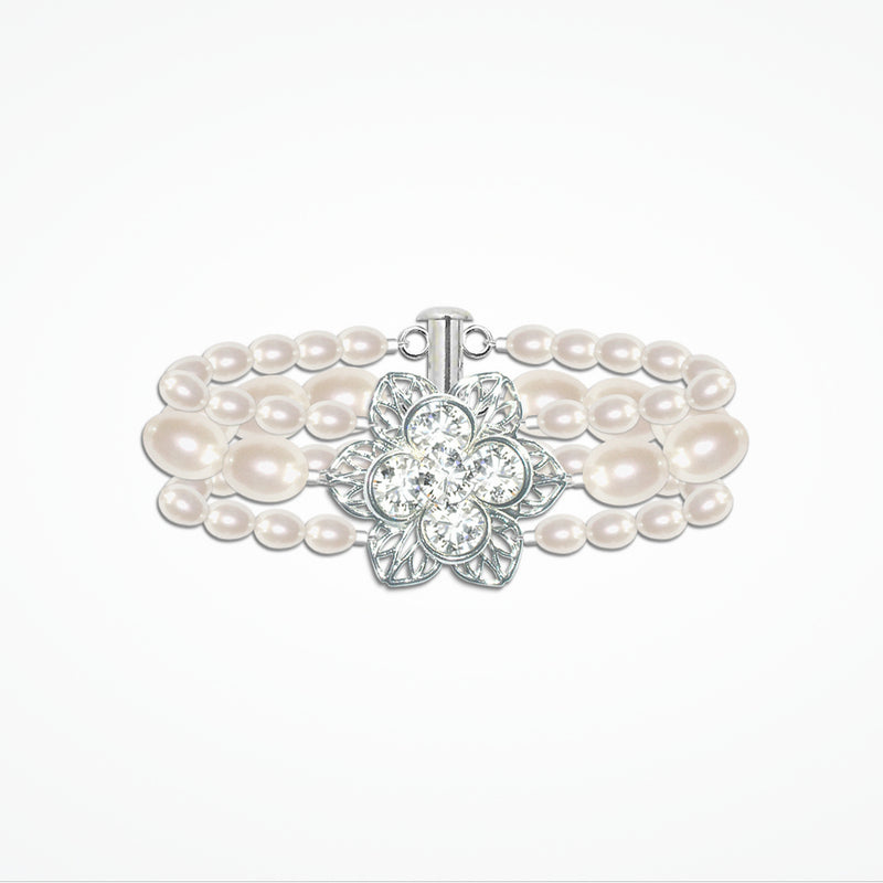 Viola II pearl wedding bracelet - Liberty in Love