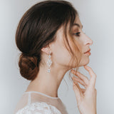 Chiara chandelier CZ teardrop earrings (silver) - Liberty in Love