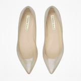 Chloe champagne suede flat shoes - Liberty in Love