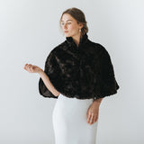Chocolate faux fur cape - Liberty in Love