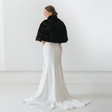 Chocolate faux fur cape - Liberty in Love