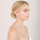 Christabel crystal floral short drop earrings - Liberty in Love