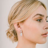 Christabel crystal floral short drop earrings - Liberty in Love