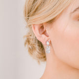 Christabel crystal floral short drop earrings - Liberty in Love