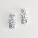 Christabel crystal floral short drop earrings - Liberty in Love