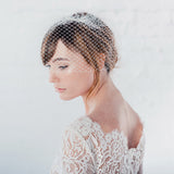 Classic ivory birdcage veil - Liberty in Love