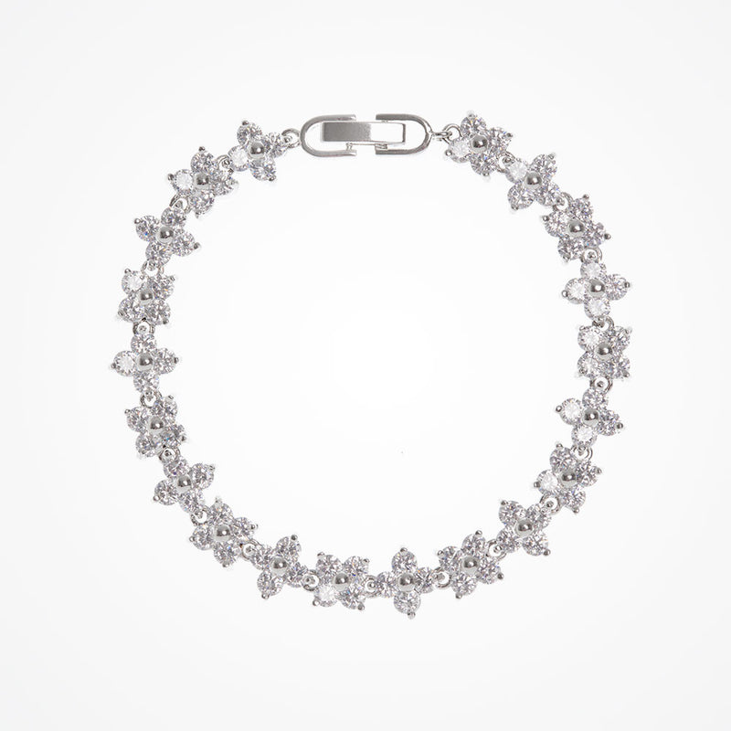 Clementina crystal floral bracelet - Liberty in Love