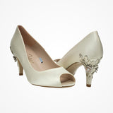 Clover cherry embellished heel peep-toes - Liberty in Love
