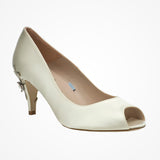 Clover cherry embellished heel peep-toes - Liberty in Love