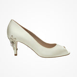 Clover cherry embellished heel peep-toes - Liberty in Love