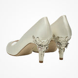 Clover cherry embellished heel peep-toes - Liberty in Love