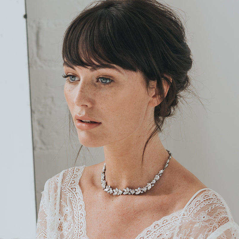 Clustered crystals necklace - Liberty in Love