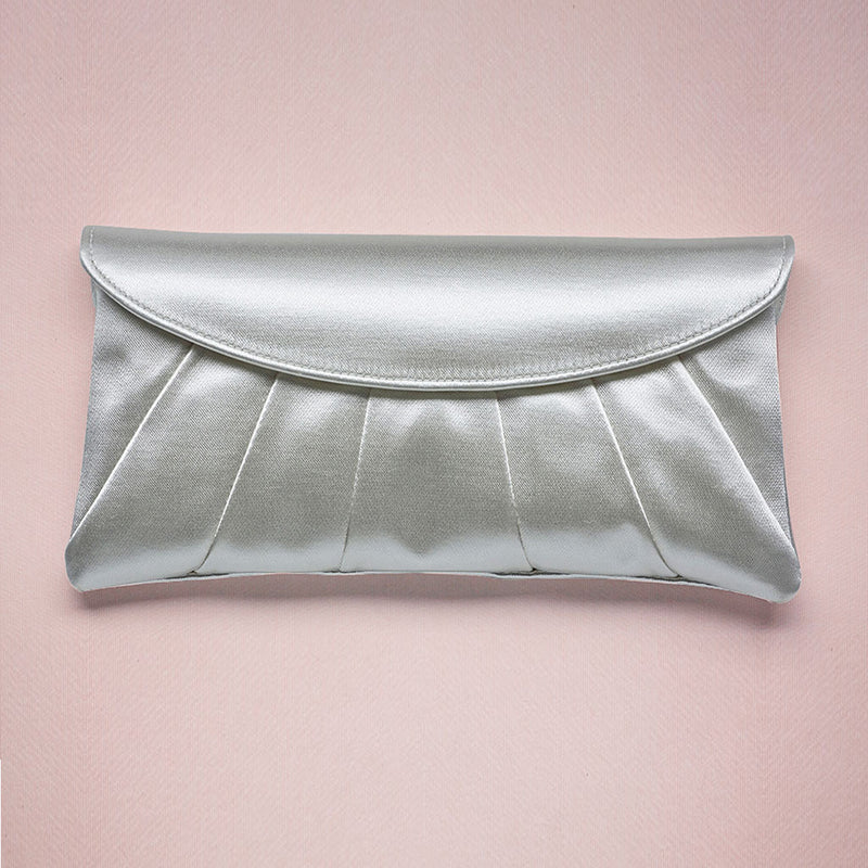 Cocktail pleated satin clutch - Liberty in Love