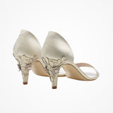 Constance cherry embellished d'orsay sandals - Liberty in Love