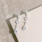 Cooper crystal linear drop earrings - Liberty in Love