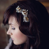 Coppelia golden shadow crystal headpiece - Liberty in Love