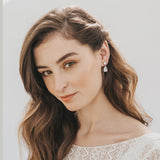 Cora CZ teardrop earrings (silver) - Liberty in Love