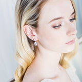 Cora CZ teardrop earrings (rose gold) - Liberty in Love