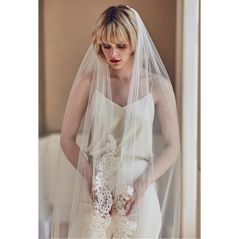 Coralbells floral lace edge veil - Liberty in Love