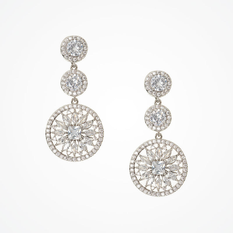 Coram triple crystal drop earrings - Liberty in Love