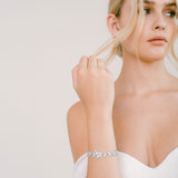 Cordelia crystal leaves bracelet - Liberty in Love