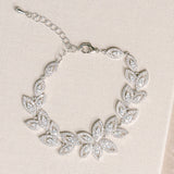 Cordelia crystal leaves bracelet - Liberty in Love