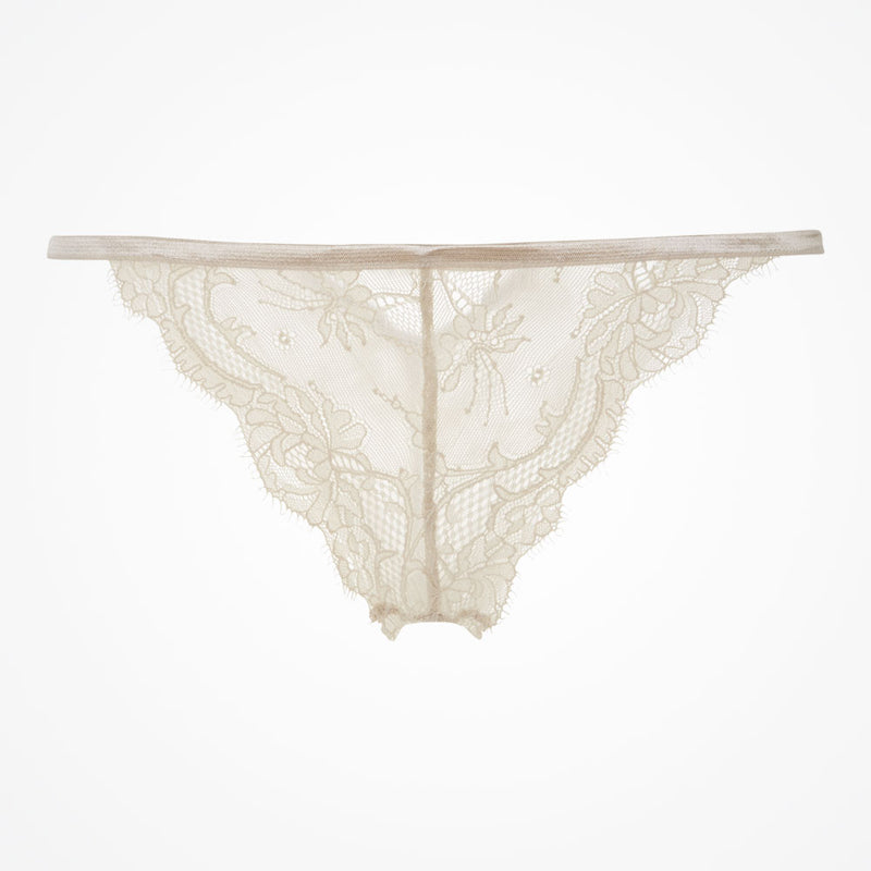 Creme brulee lace and crystal detail brief - Liberty in Love