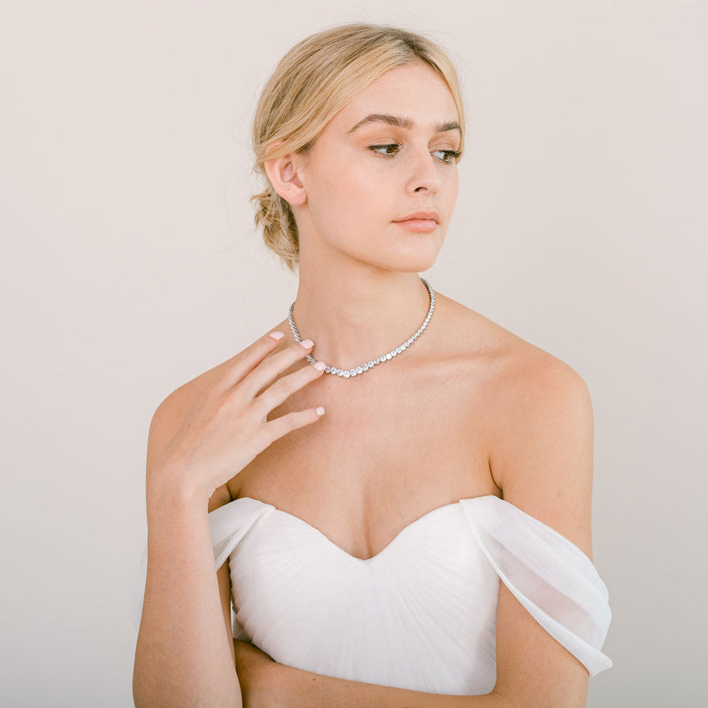 Silver Choker Collar Necklace - 16mm – Mon Bijoux