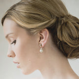 Crocheted pearl drop earrings - Liberty in Love