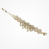 Crocheted Swarovski teardrop crystal bracelet - Liberty in Love