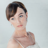 Crystal and baroque pearl droplet earrings - Liberty in Love
