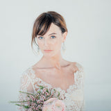 Crystal and pearl chandelier bridal statement earrings - Liberty in Love