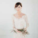 Crystal and pearl chandelier bridal statement earrings - Liberty in Love