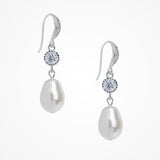 Evie teardrop pearl and crystal drop earrings - Liberty in Love
